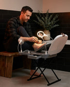 Station de soin des pieds avec lumière et miroir – appui surélevé pour la pédicure à la maison – image du produit 11