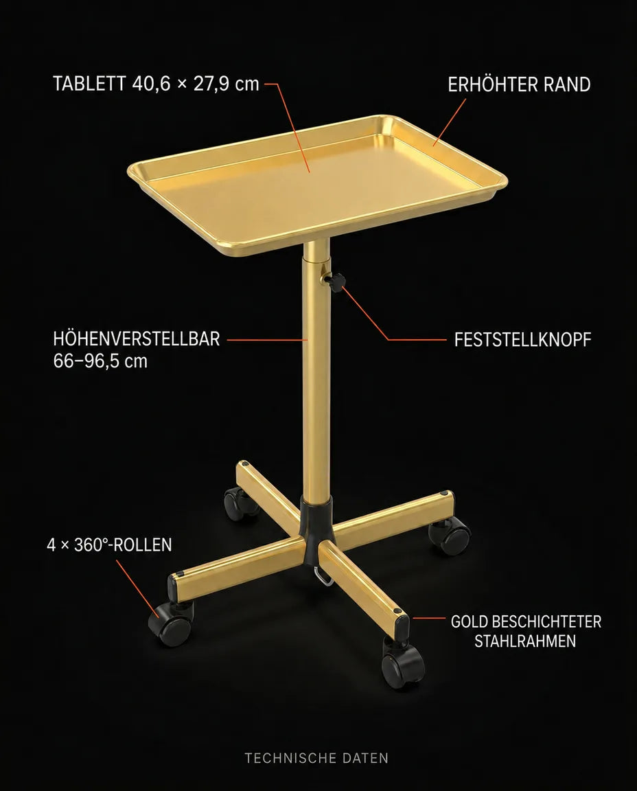 Height-Adjustable Rolling Beauty Cart – Keep Your Tools Within Reach – product image 10