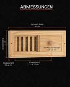 Wooden Sauna Air Vent – Adjustable Ventilation with Slider – product image 7
