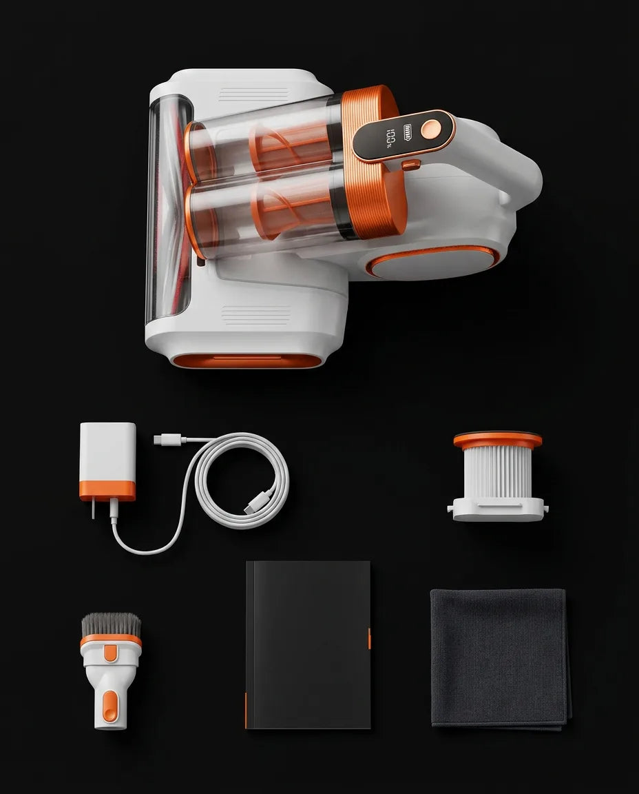 Mite vacuum for mattresses, sofas and upholstery – strong suction against dust in fabrics – product image 9