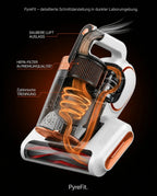 Mite vacuum for mattresses, sofas and upholstery – strong suction against dust in fabrics – product image 12