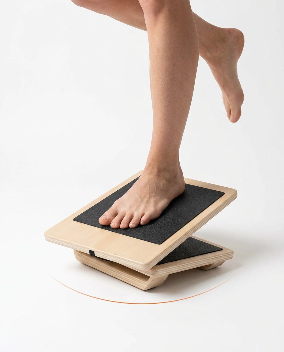 Planche d'équilibre en bois – renforcez vos chevilles et travaillez votre équilibre pour le sport et le quotidien – image du produit 9