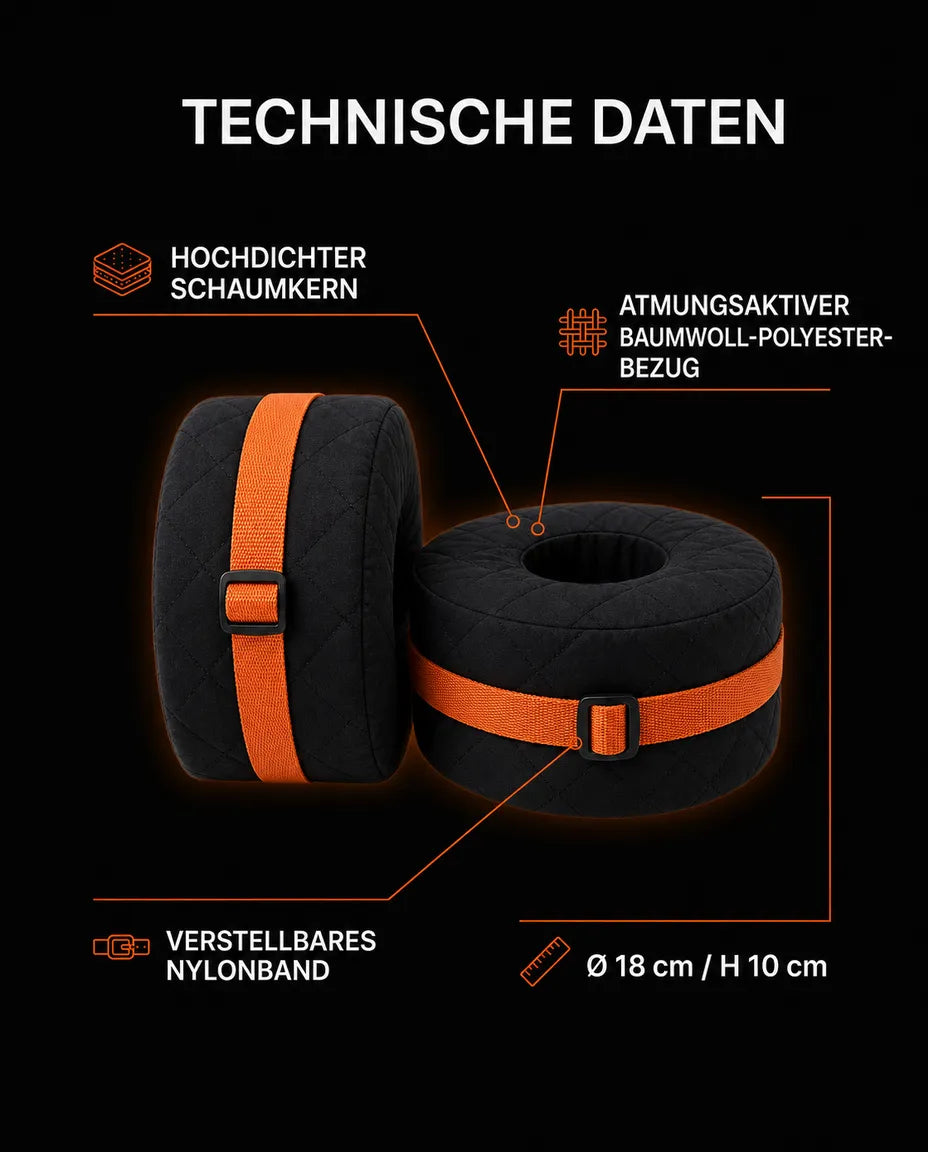 Coussin pour jambes en mousse douce – appui rembourré pour surélever les pieds et les chevilles – image du produit 7