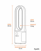Ventilateur colonne sans pales – flux d'air silencieux pour la maison et le travail – image du produit 7