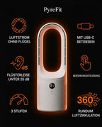 Ventilateur colonne sans pales – flux d'air silencieux pour la maison et le travail – image du produit 8