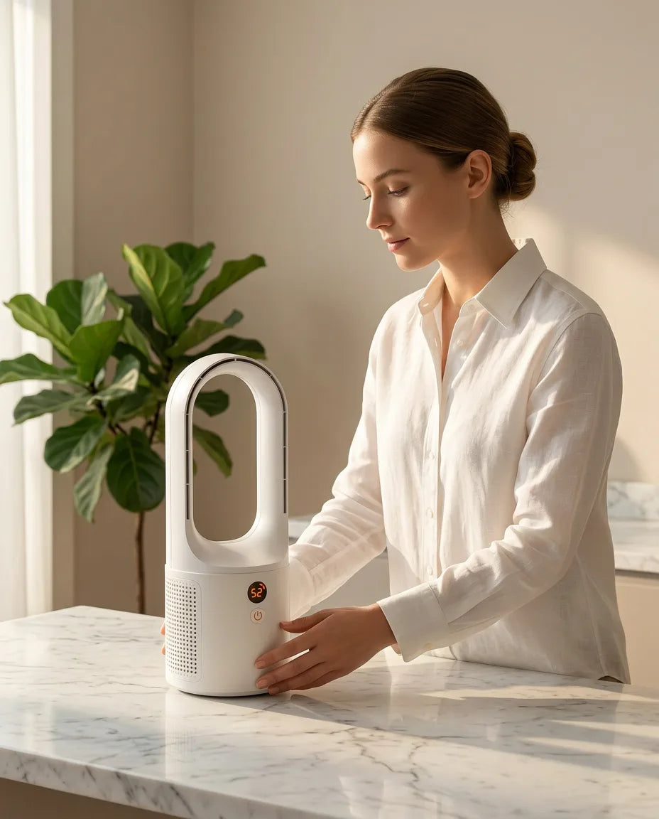 Ventilateur colonne sans pales – flux d'air silencieux pour la maison et le travail – image du produit 10
