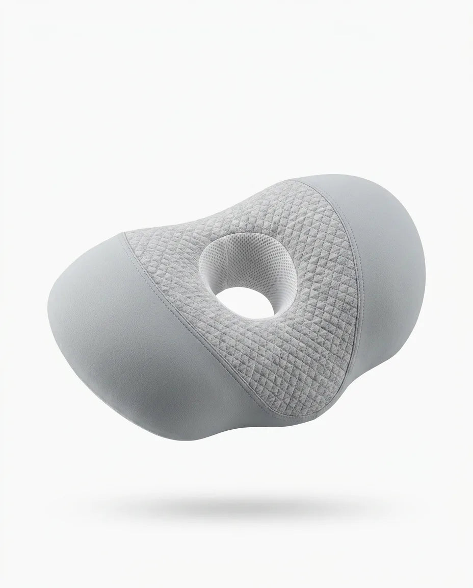 Side sleeper pillow with ear cut-out – memory foam for pressure-free ears – product image 1