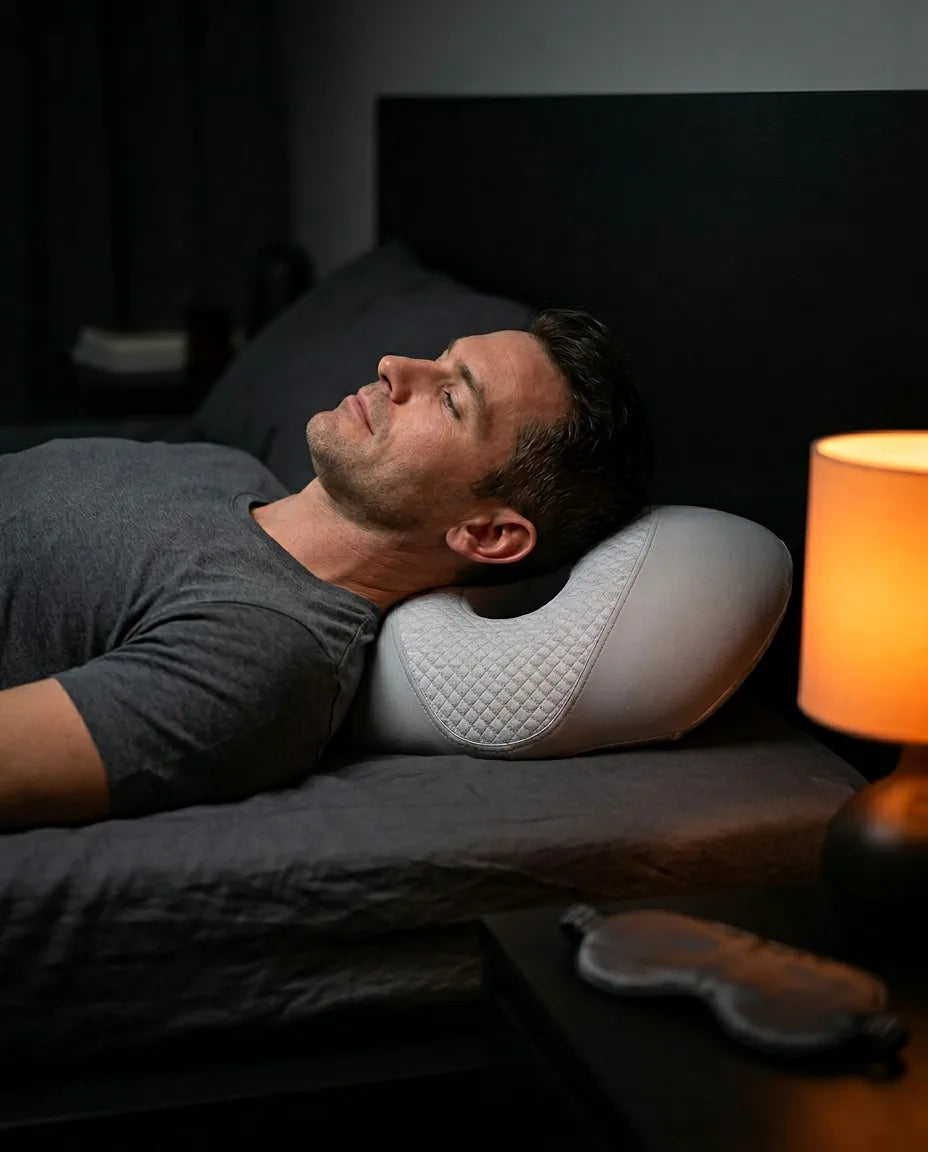 Side sleeper pillow with ear cut-out – memory foam for pressure-free ears – product image 3