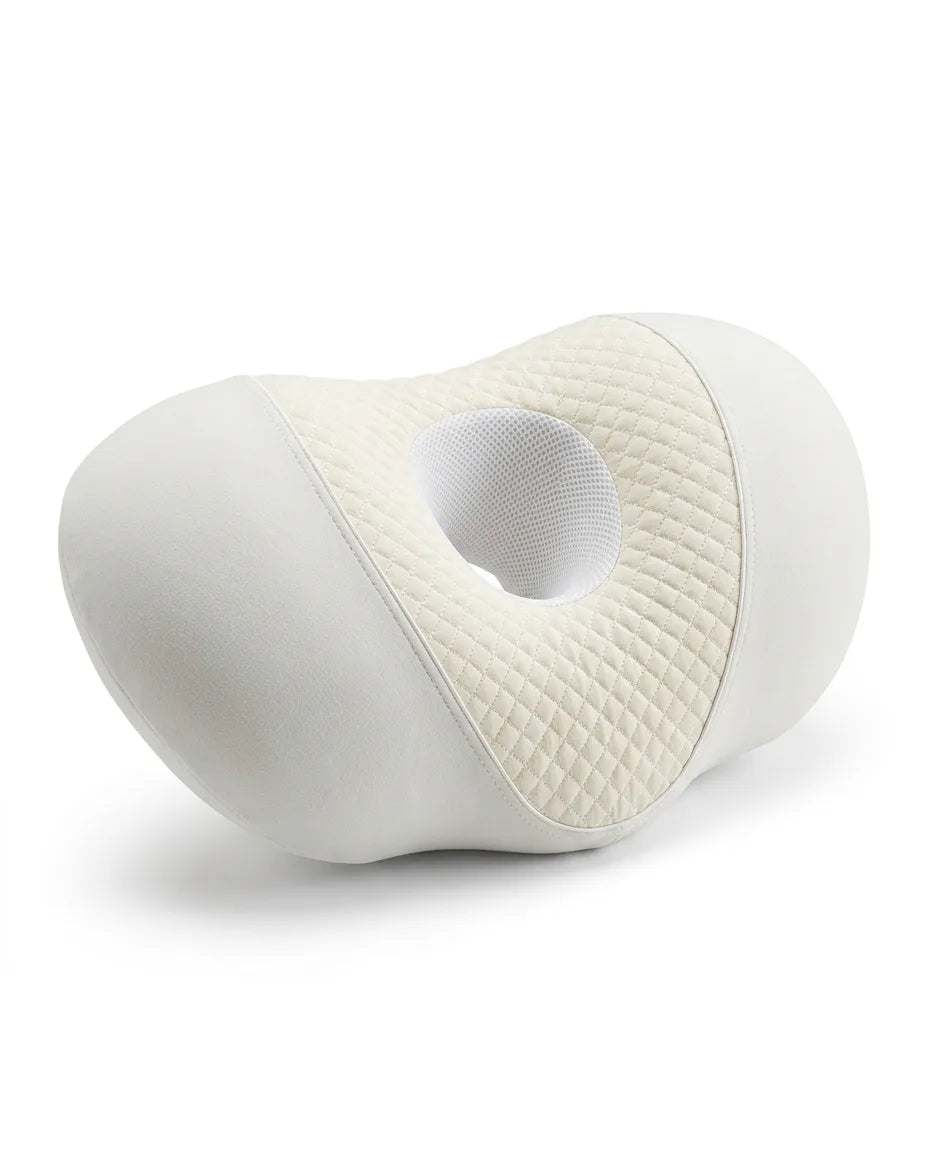 Side sleeper pillow with ear cut-out – memory foam for pressure-free ears – product image 9