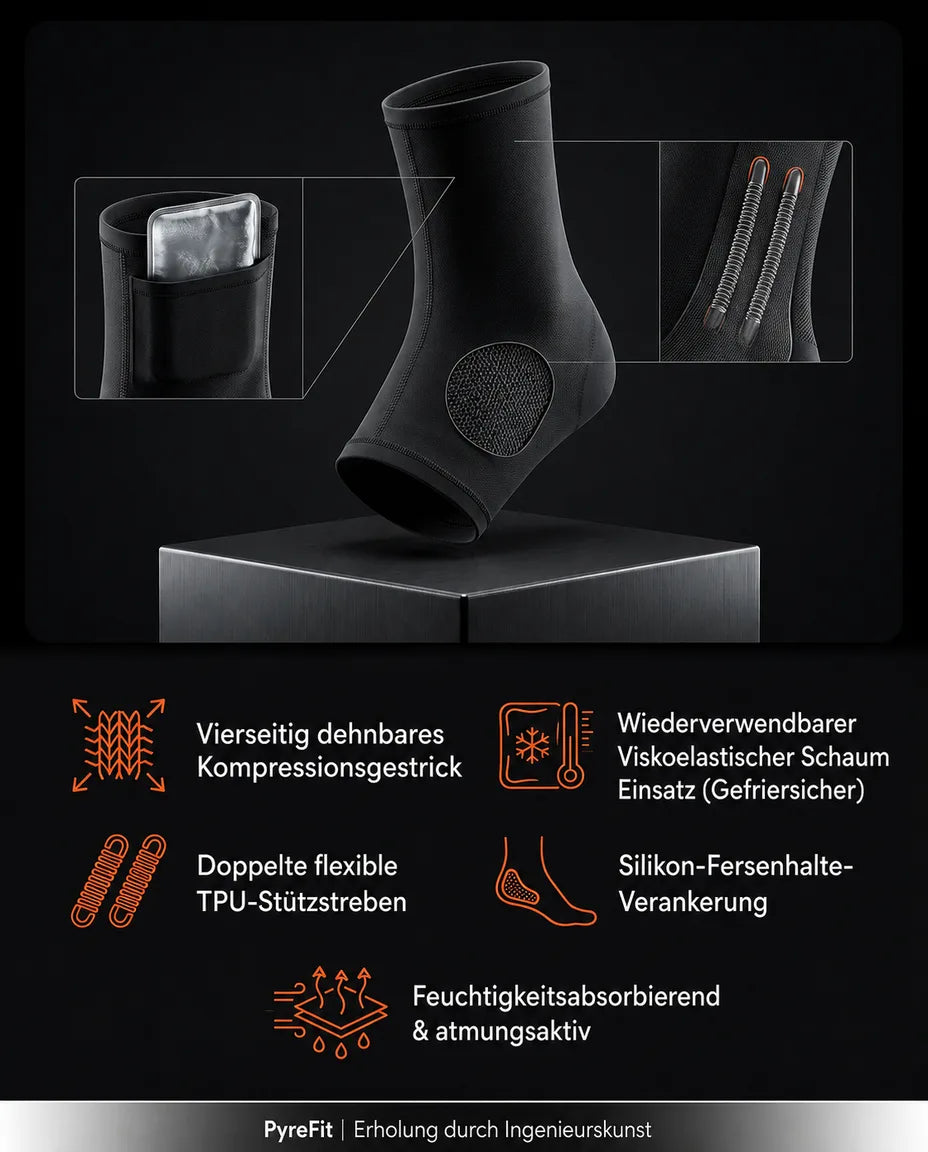 Cooling ankle brace with gel insert – flexible support for tired ankles – product image 10