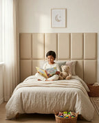 Upholstered Wall Panels, Set of 8 – Peel-and-Stick Headboard Look, No Installation – product image 3