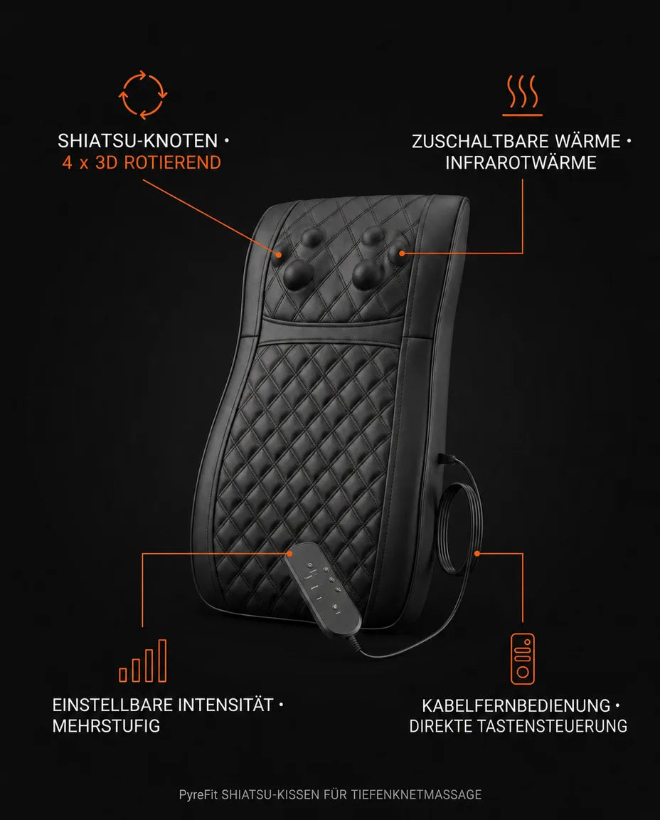 Neck massager with heat and shiatsu kneading – for neck, back and legs – product image 9