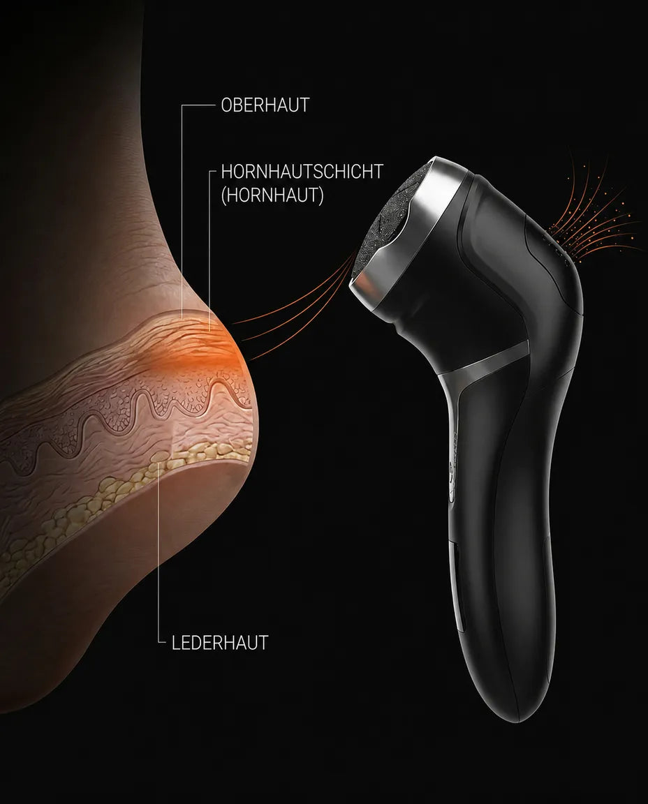 Electric callus remover with dust collector – tidy, cordless foot care – product image 11