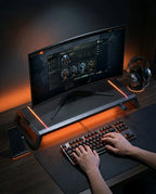 Monitor Stand with Drawer and RGB Lighting – Raise Your Screen to Eye Level – product image 3
