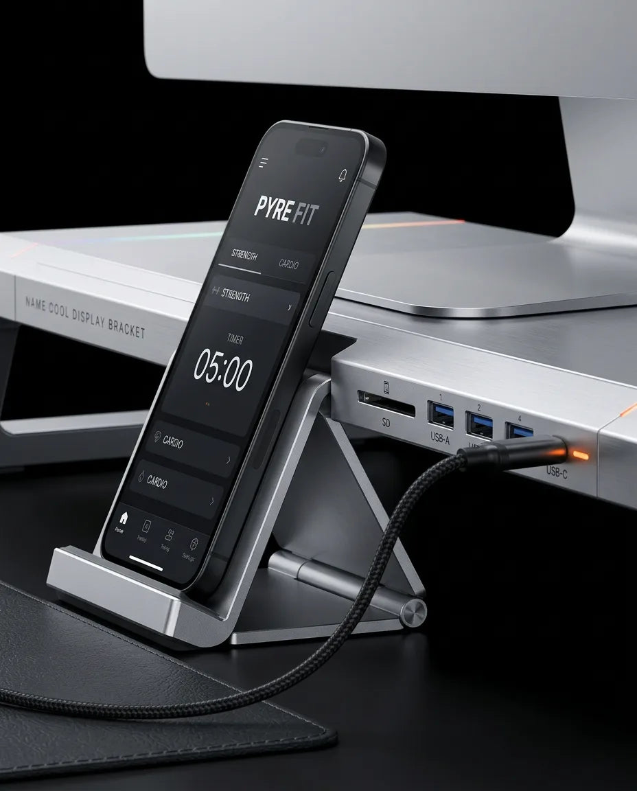 Monitor Stand with Drawer and RGB Lighting – Raise Your Screen to Eye Level – product image 6