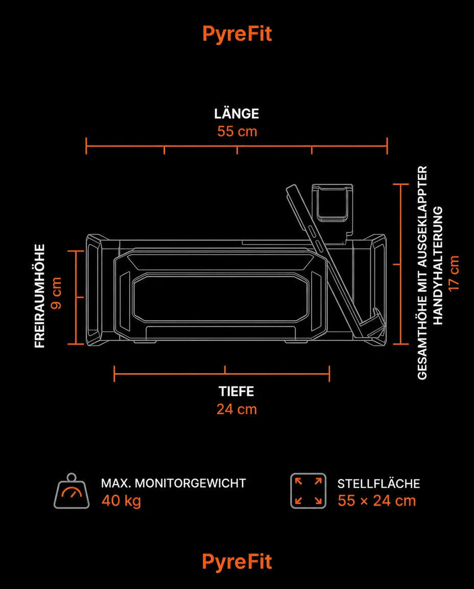 Monitor Stand with Drawer and RGB Lighting – Raise Your Screen to Eye Level – product image 7