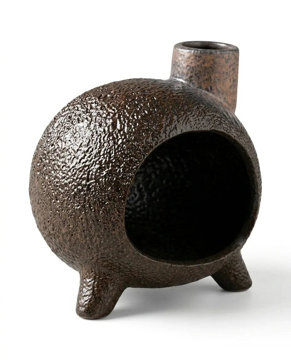 Porte-encens en céramique – contenant sculptural pour palo santo et encens – image du produit 2
