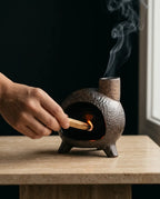 Porte-encens en céramique – contenant sculptural pour palo santo et encens – image du produit 4