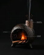 Porte-encens en céramique – contenant sculptural pour palo santo et encens – image du produit 12