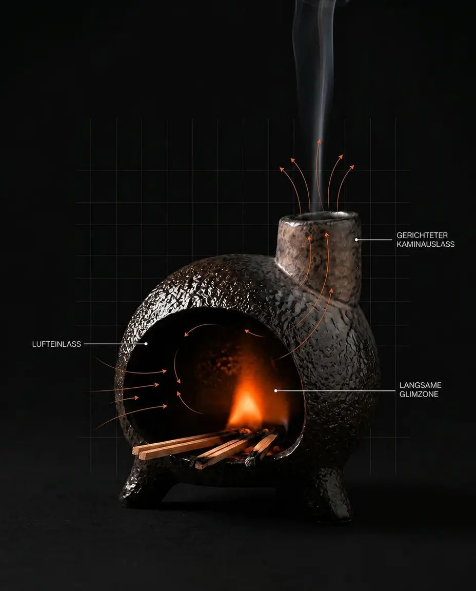 Porte-encens en céramique – contenant sculptural pour palo santo et encens – image du produit 12