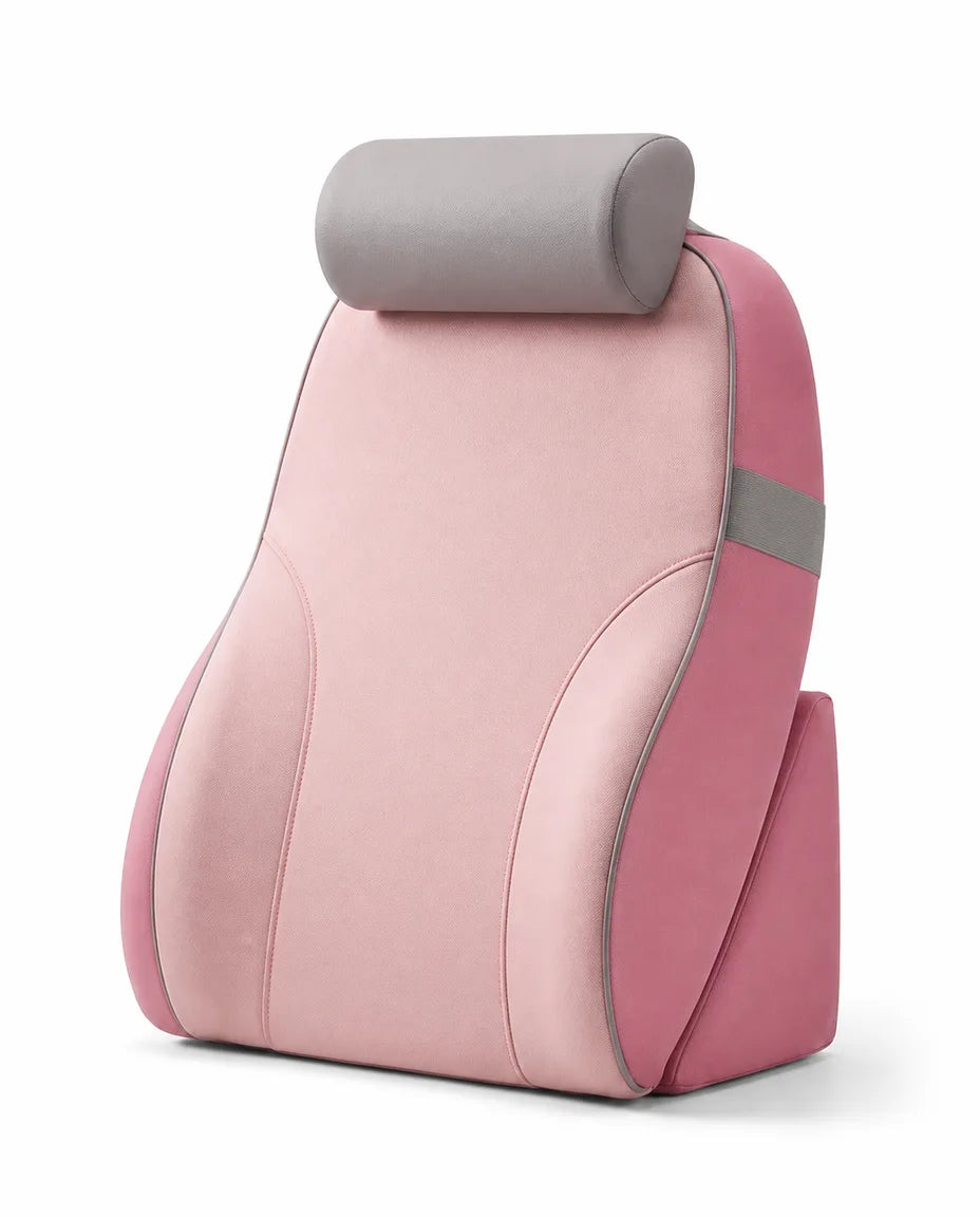 Bed backrest – structured support with side bolsters and neck roll – product image 11