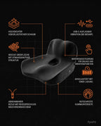 Coussin d'assise en mousse à mémoire de forme avec vibration – soutien au bureau, en voiture et sur la route – image du produit 10