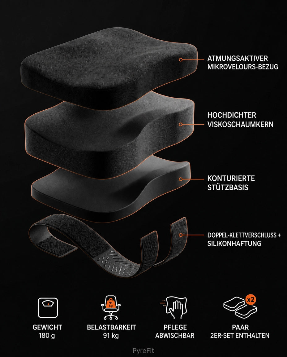 Coussins d'accoudoir, ensemble de 2 – rembourrage doux pour chaises de bureau et de jeu – image du produit 10