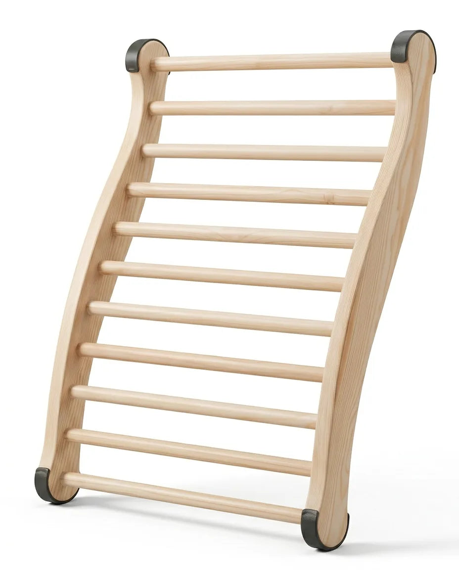Wooden Sauna Backrest – Ergonomic Support for Spa and Bath – product image 1