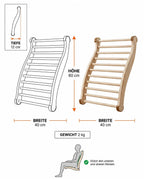 Wooden Sauna Backrest – Ergonomic Support for Spa and Bath – product image 8