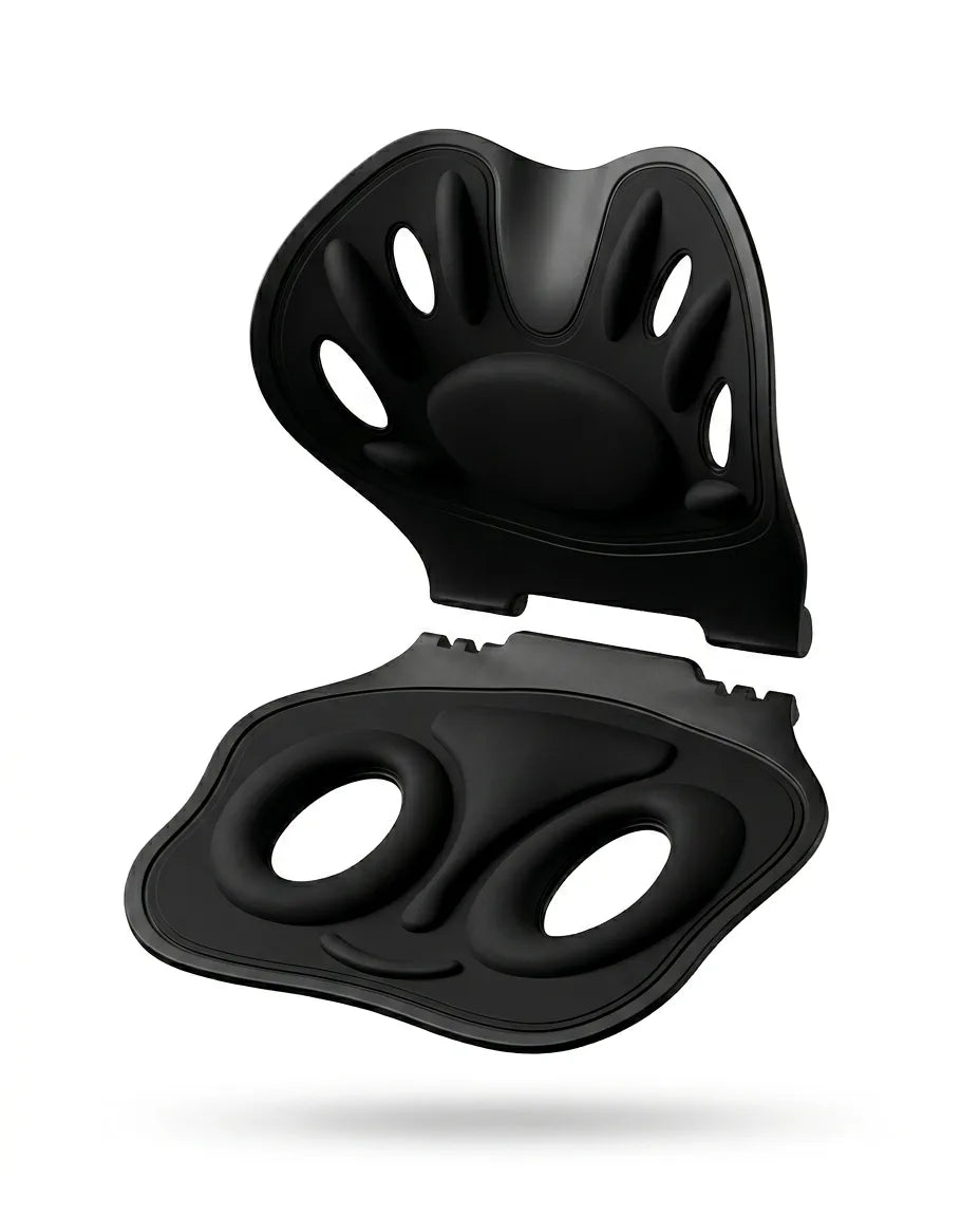 Orthopedic seat cushion with back support – upright posture, relieved tailbone – product image 6