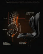 Orthopedic seat cushion with back support – upright posture, relieved tailbone – product image 11