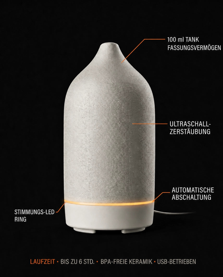 Ceramic Aroma Diffuser – Quiet Ultrasonic Misting for Essential Oils – product image 5