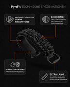 Frottoir extra-long pour le dos – sangle de lavage texturée à deux poignées – image du produit 8