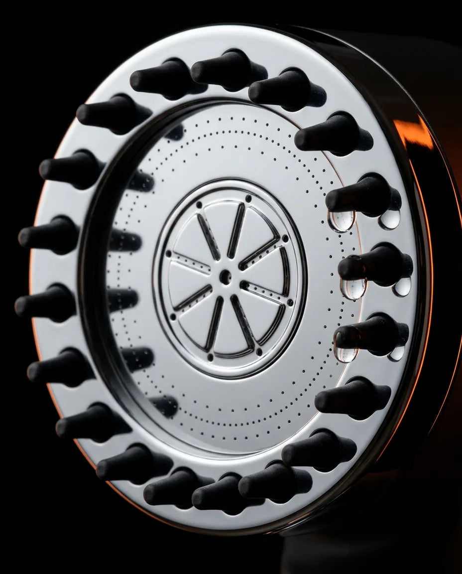 Filtered shower head for hard water – high pressure and tool-free installation – product image 4