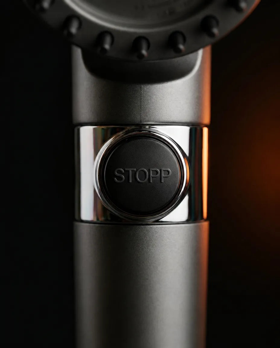 Filtered shower head for hard water – high pressure and tool-free installation – product image 5