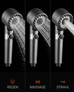 Filtered shower head for hard water – high pressure and tool-free installation – product image 7
