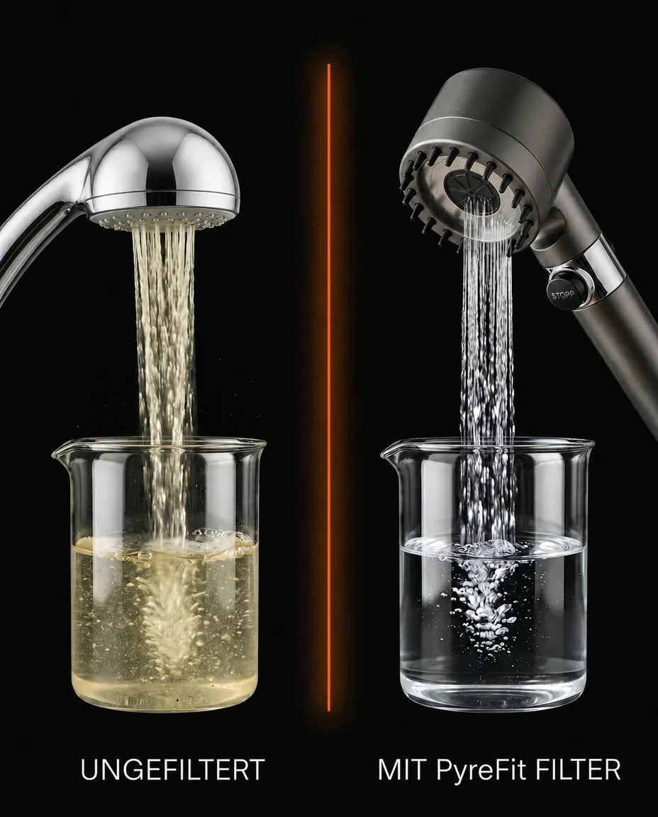 Filtered shower head for hard water – high pressure and tool-free installation – product image 9