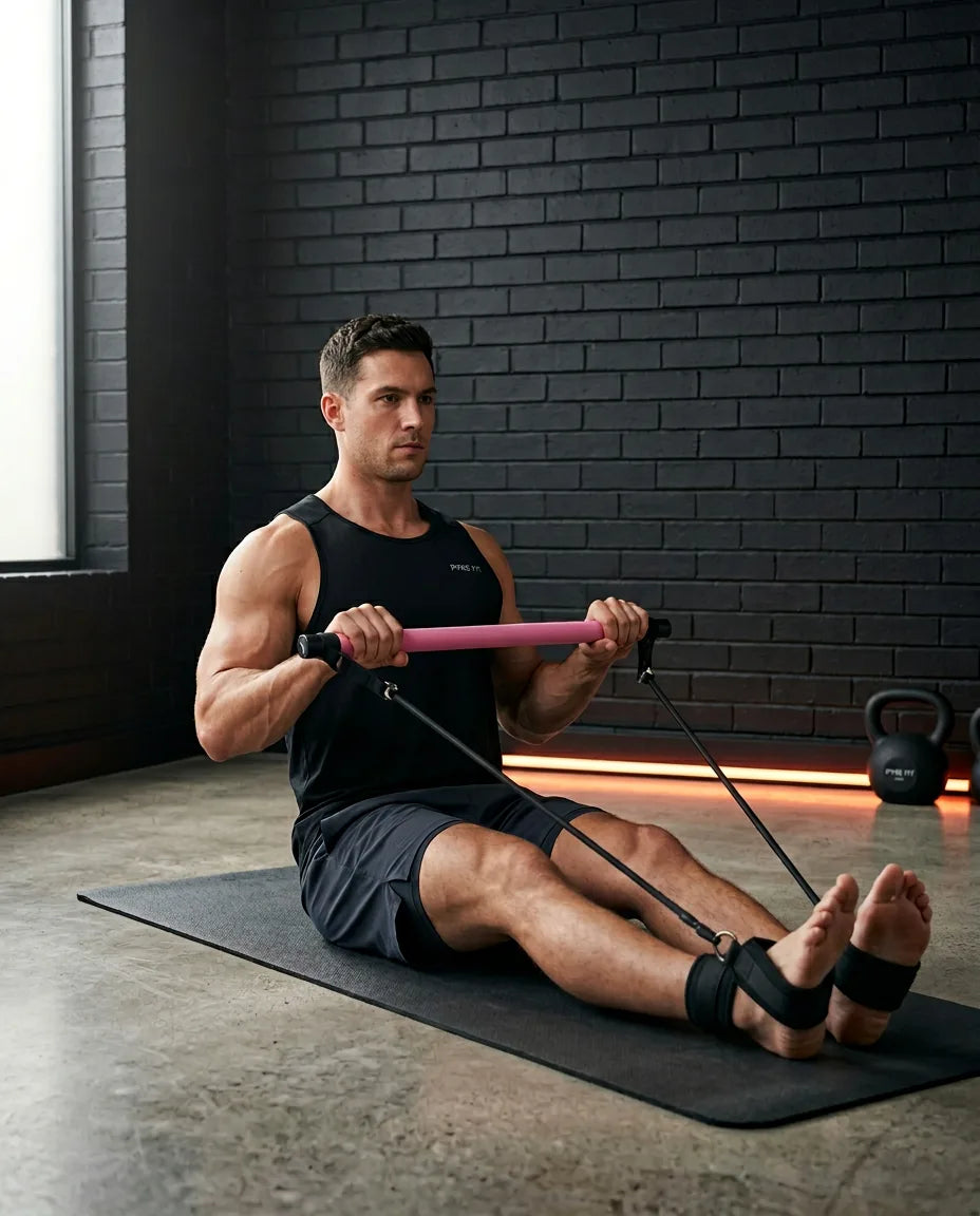 Pilates Bar Kit with Resistance Bands – Joint-Friendly Home Workout – product image 3