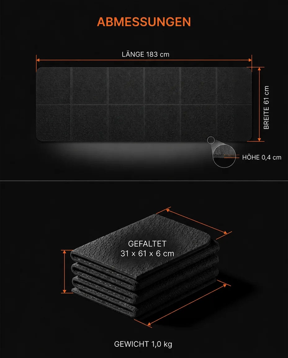 Foldable Travel Yoga Mat – Non-Slip TPE Mat for Hotels, Parks and On the Go – product image 7