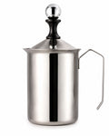 Manual stainless steel milk frother – product view