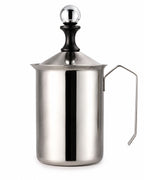 Manual stainless steel milk frother – product view