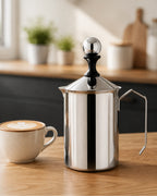 Manual milk frother – coffee routine