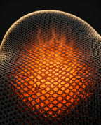 Contoured heated neck pillow – close-up of the contoured surface