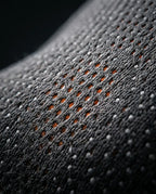 Contoured heated neck pillow – close-up of the fabric cover