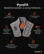Neck and shoulder warmer – infographic on shape and features