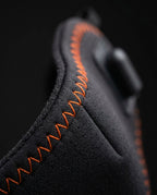 Face mask – heat or massage – close-up of the fabric edge