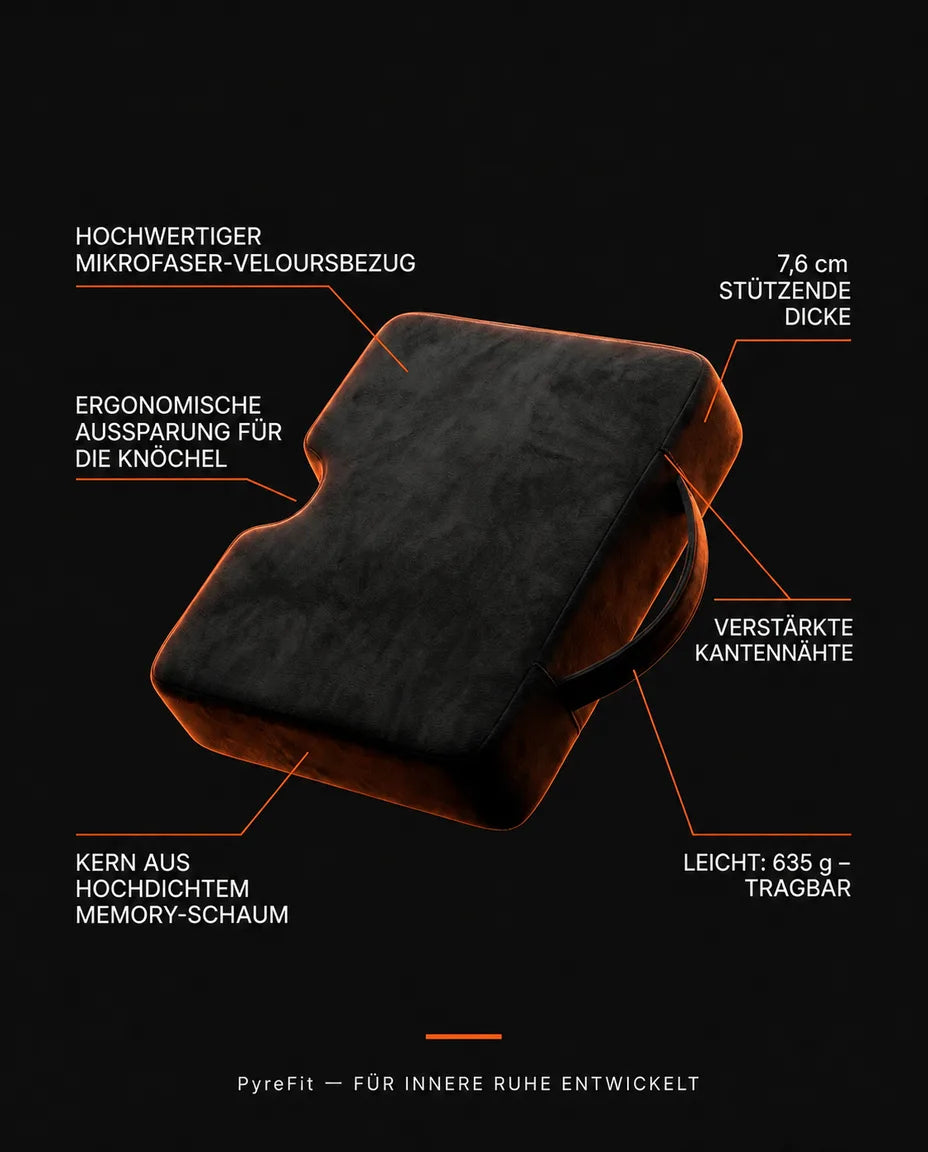 Memory foam meditation cushion – pressure-relieving support for knees and floor exercises – product image 7