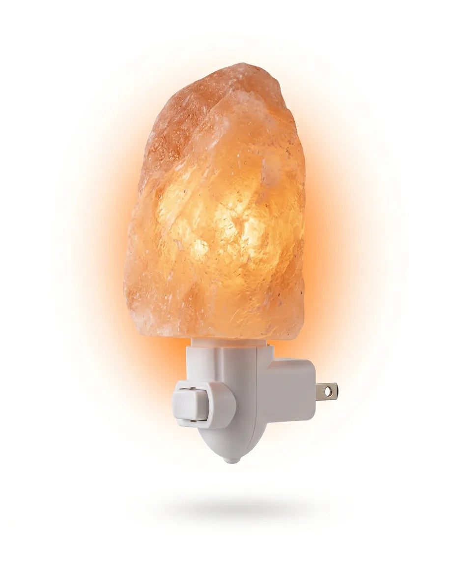 Lampe en sel de l'Himalaya – lumière d'ambiance chaleureuse pour la chambre et le coin lecture – image du produit 1