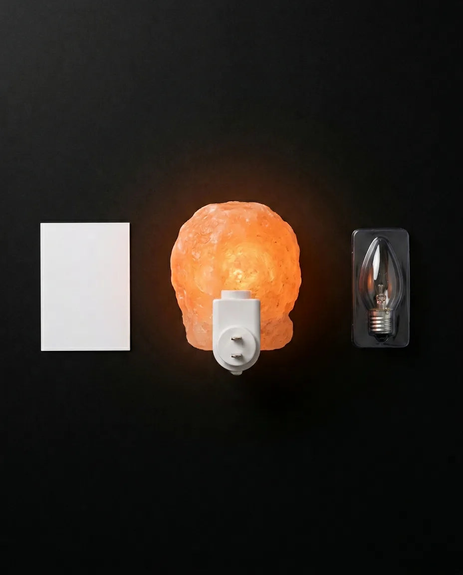 Lampe en sel de l'Himalaya – lumière d'ambiance chaleureuse pour la chambre et le coin lecture – image du produit 9