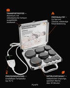 Ensemble de pierres chaudes – 10 ou 20 pierres – infographie sur la conception et les fonctions
